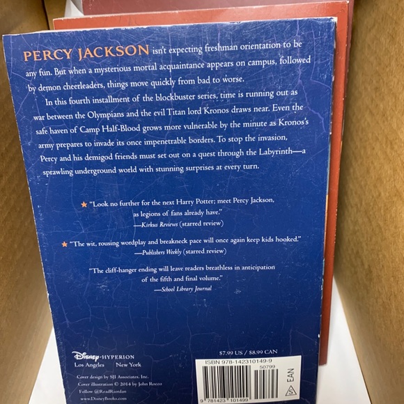Percy Jackson Rick Riordan Books1-4 New set - Picture 6 of 9